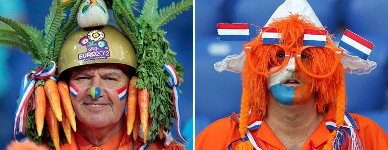Adeptos Holandeses Melhores Fãs do Euro 2016