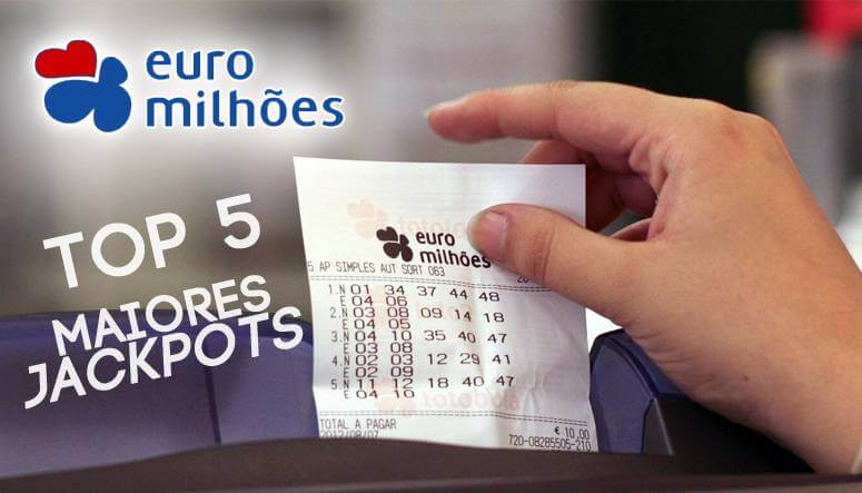 Resultados combinados - Top 5 Maiores Jackpots do EuroMilhões