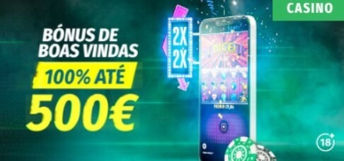 Solverde Casino Bónus de boas-vindas 100% até 500 euros