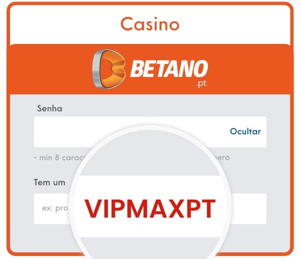 código promocional Betano para jogar em casino é VIPMAXPT