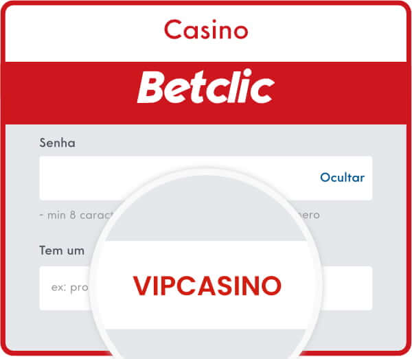 código promocional Betclic para jogar em casino é VIPCASINO