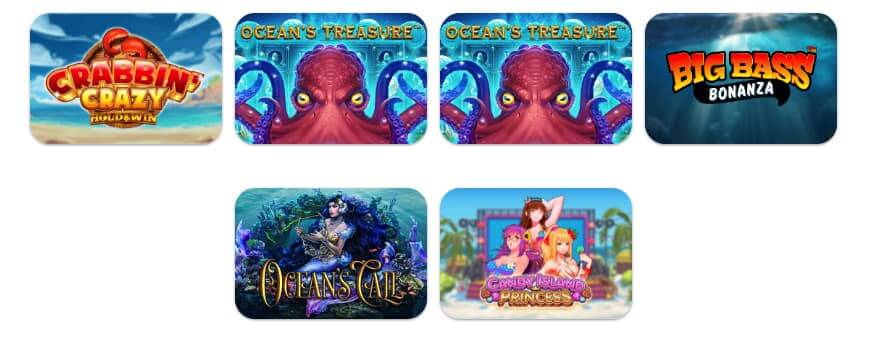 Solverde casino: slots Crabbin' Crazy, Ocean's Treasure (versão desktop e mobile), Big Bass Bonanza, Ocean's Call e Candy Island Princess! 