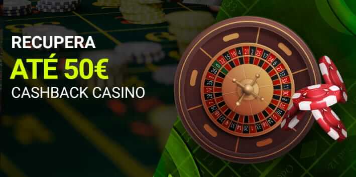 Cashback Casino Luckia até 50€. Imagem de roleta e fichas.