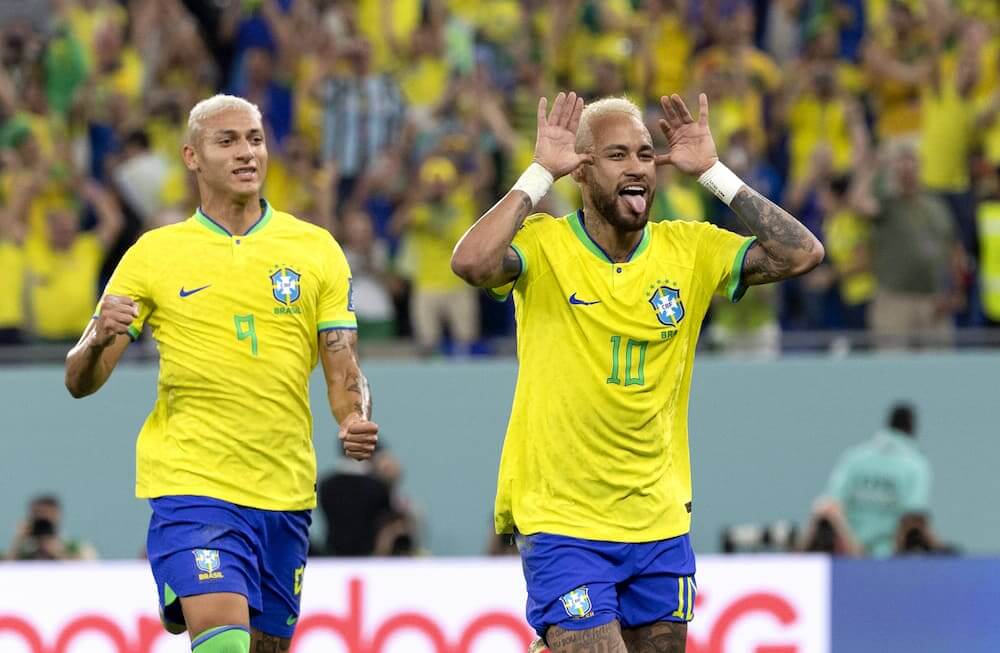 jogadores de Marrocos - Brasil goleia a Coreia do Sul e vai jogar com a Croácia nos quartos do Mundial 2022