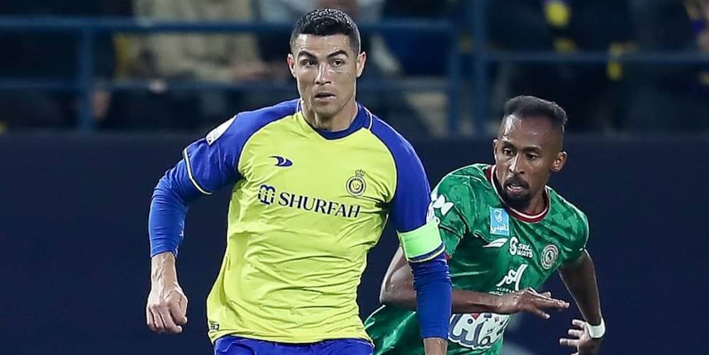 Cristiano Ronaldo em ação pelo Al-Nassr na estreia