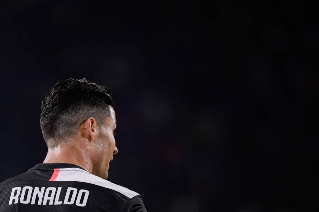 2A6YDRT Juventus player Cristiano Ronaldo during the Juventus - Bologna soccer match in Allianz Stadium in Turin