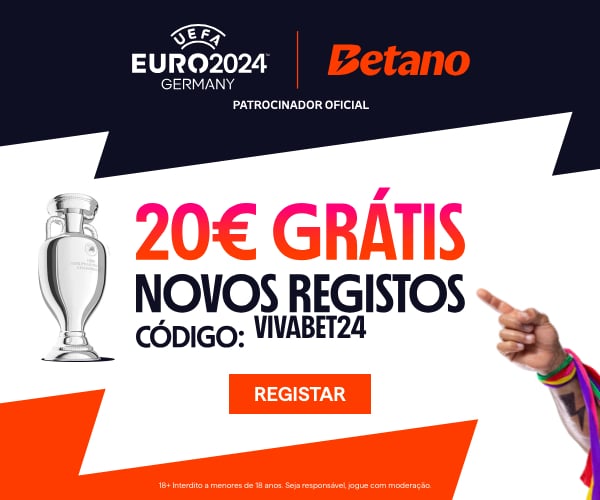 EURO2024 Betano: 20 euros grátis para novos registos com o código VIVABET24